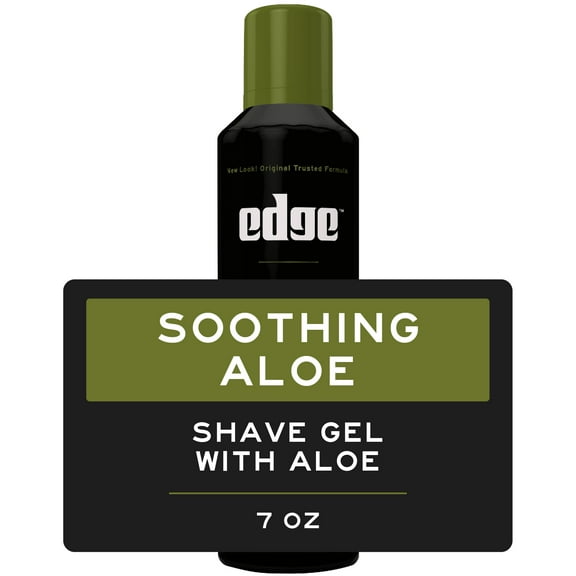 Edge Soothing Aloe Shave Gel for Men with Extra Aloe, 7 Oz