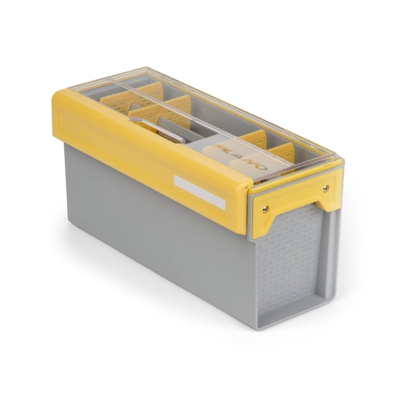Edge Spinnerbait Tackle Utility Box Clear And Yellow Rust-resistant Storage Waterproof Tray Organizer For Buzz Baits Swimbaits Crankbaits