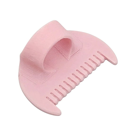 Edge Stitch Lock & Sewing Gauge, Multifunctional Sewing Gauge,Overlock Ruler with Scale for Quilting, Edge Stitching,Seam Guide, Measuring Tool for Beginners,Professional Tailors,Pink,1.97x1.5x0.86"