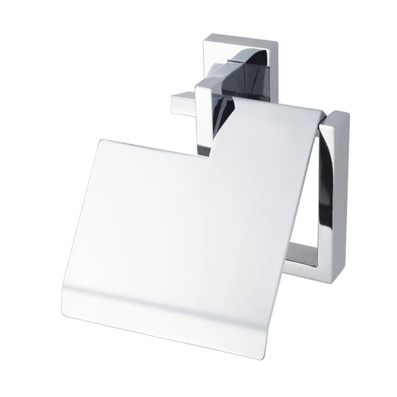 Edge Toilet Paper Roll Holder with Cover Chrome