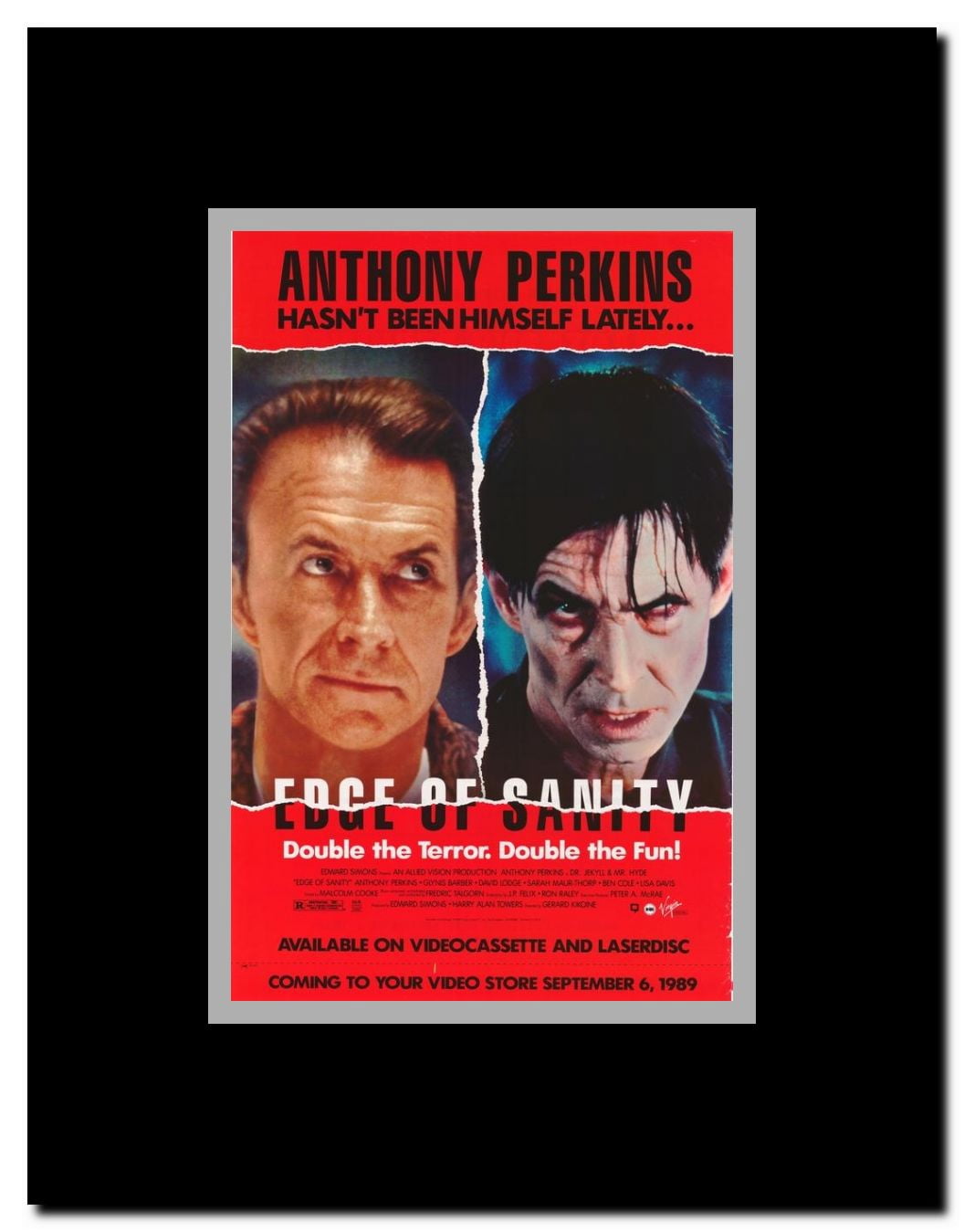 Edge of Sanity Framed Movie Poster