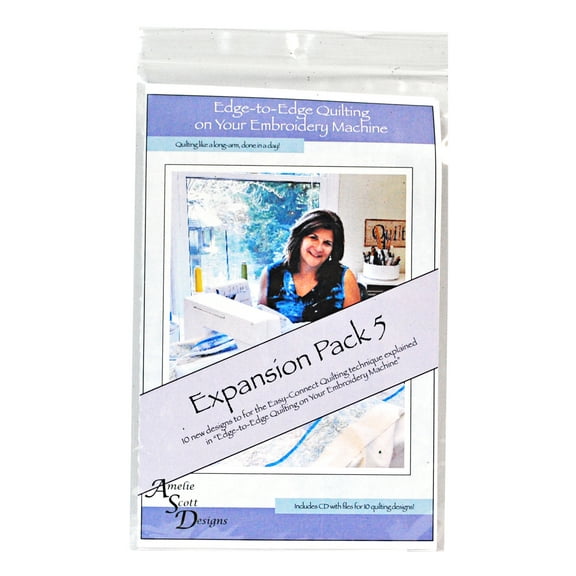 Edge-To-Edge Quilting On Your Embroidery Machine Expansion Pack 5 by Amelie Scott Designs