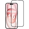 thumbnail image 1 of Edge-to-Edge Full Coverage HD Tempered Glass Screen Protector for iPhone 16, 1 of 5