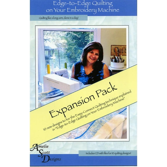 Edge to Edge Quilting On Your Embrodiery Machine Expanded Pack of Different Designs
