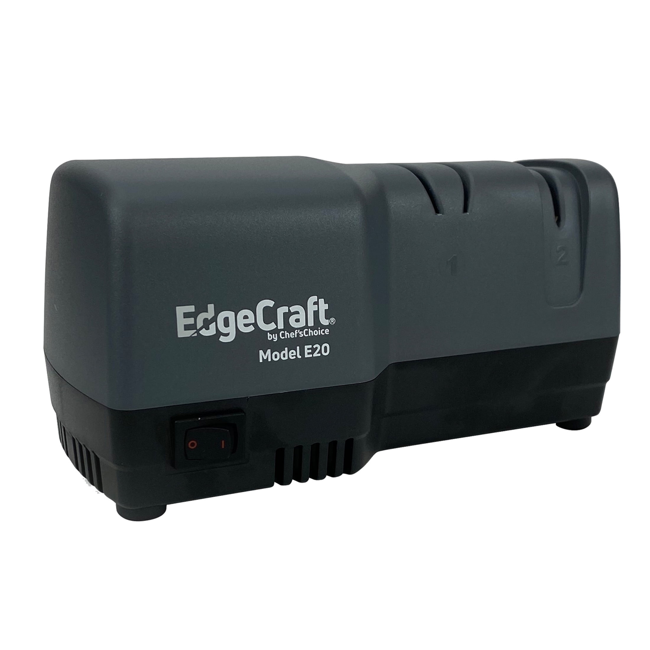 EdgeCraft Model E20 Hybrid Knife Sharpener, 2-Stage 20-Degree Dizor, in Gray (SHE020GY11)