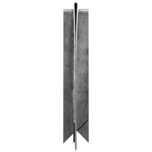 EdgePro Cor-Ten Steel Landscape Edging - 40" x 8" Height - 16 Gauge Steel - Steel Garden Edging (2-Pack T Connectors)