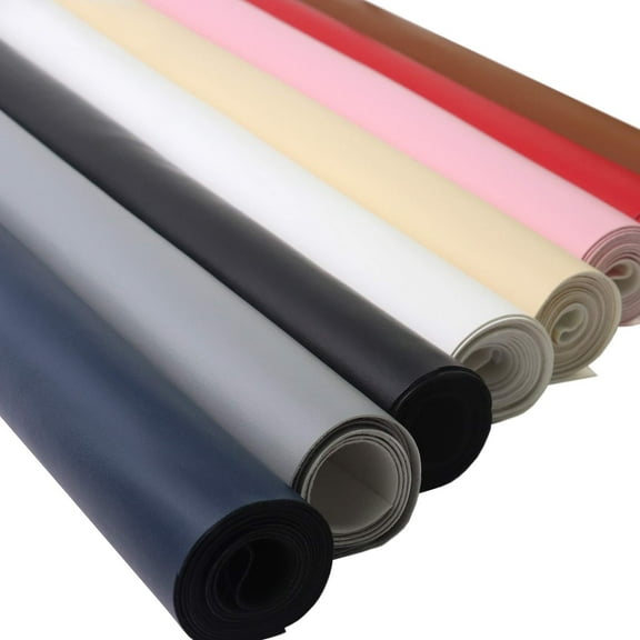 EdgeSeal 54 in Wide Faux Leather Material PU Fabric, Textured, Upholstery Fabric, By the Yard, Beige