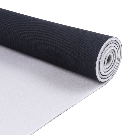 EdgeSeal Headliner Fabric with Foam Mesh Breathable Material, Automotive/Home Repair, Black, 108" x 48"