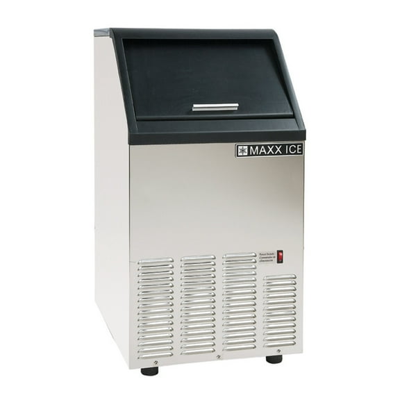 Edgecraft MAXX ICE Self-Contained Bullet Dice Ice Maker, 75 Lb, Silver