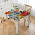 thumbnail image 1 of Edged Flannel Backed Table Cover - Pattern - Fits Square Tables, 1 of 7