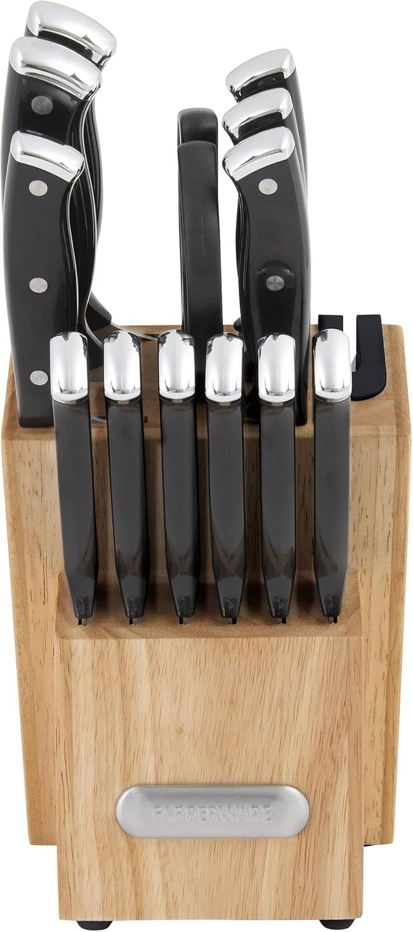Cuisinart 14-Piece High-Carbon Stainless Steel Knife Set with Wood Block