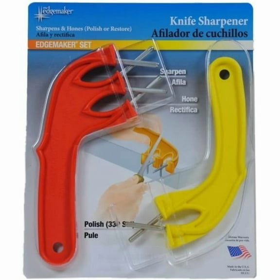 Edgemaker 330 Knife Sharpener 331 & 021, Orange & Yellow - Pack of 12