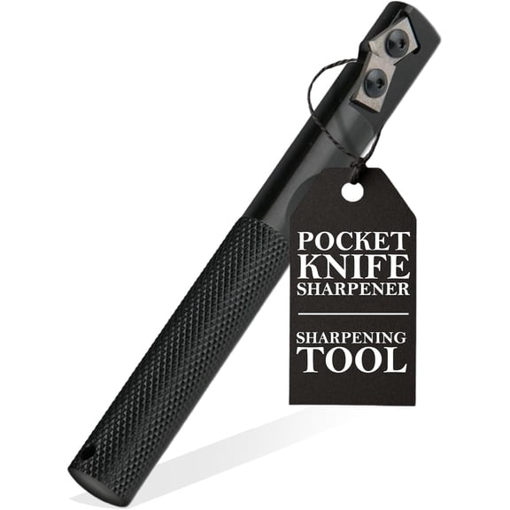 Edgemate Durable Pocket Knife Sharpener Portable Tungsten Carbide Sharpening Tool for Knives, Scissors, Shears & Tools Compact, Professional Field, Kitchen, Hunting Garden