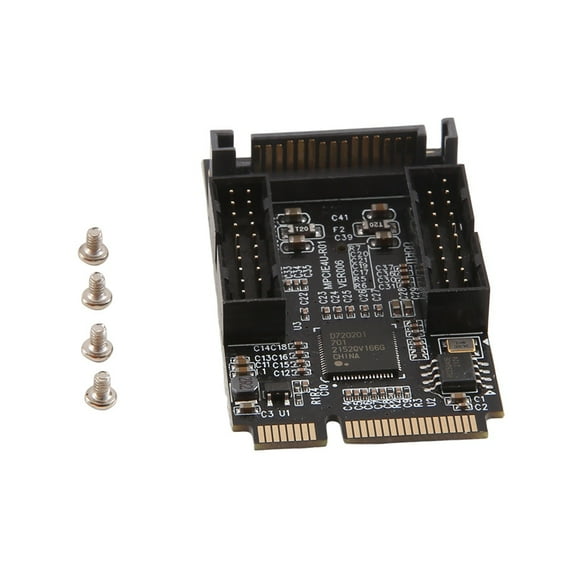 MINI PCI-E to Dual 19PIN Front 19-Pin 5Gbps Expansion Card 4-Port Adapter D720201 Pickup Port Expansion Card Module