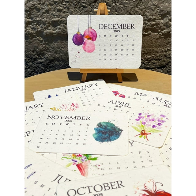 Edgergery 2025 Calendar,Seed Calendar From January 2025 to December