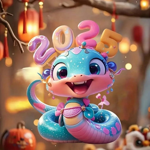 Edgergery 2025 Snake Year New Annual Meeting Gift New Year Acrylic Car