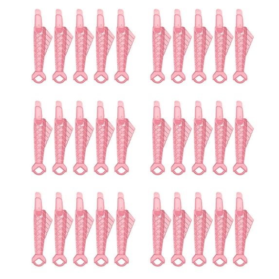 Edgergery 20Pcs Household Fish Mouth Sewing Machine Needle Threader,Automatic Sewing Needle Threader Simple Needle Threader,Quick Sewing Machine Loop Easy Selfthread Needle Threaders Tool,Pink