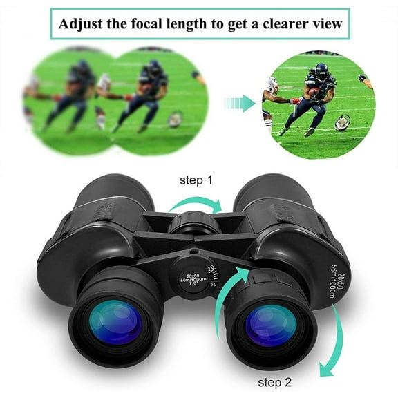Edgergery 20x50 Binoculars for Adults,Compact Binoculars,High Powered with Super Bright and Large View for Bird Watching,Hunting,Travel,Best Gift for Christmas