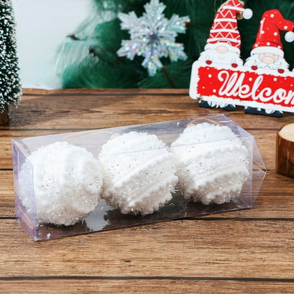 3Pcs Christmas Tree Hanging Ornaments Ball,Vintage Shiny Colored Mini Bead Shatterproof Xmas Bulbs for Tree Candy Christmas Decorations for Xmas Tree Window Door Decor