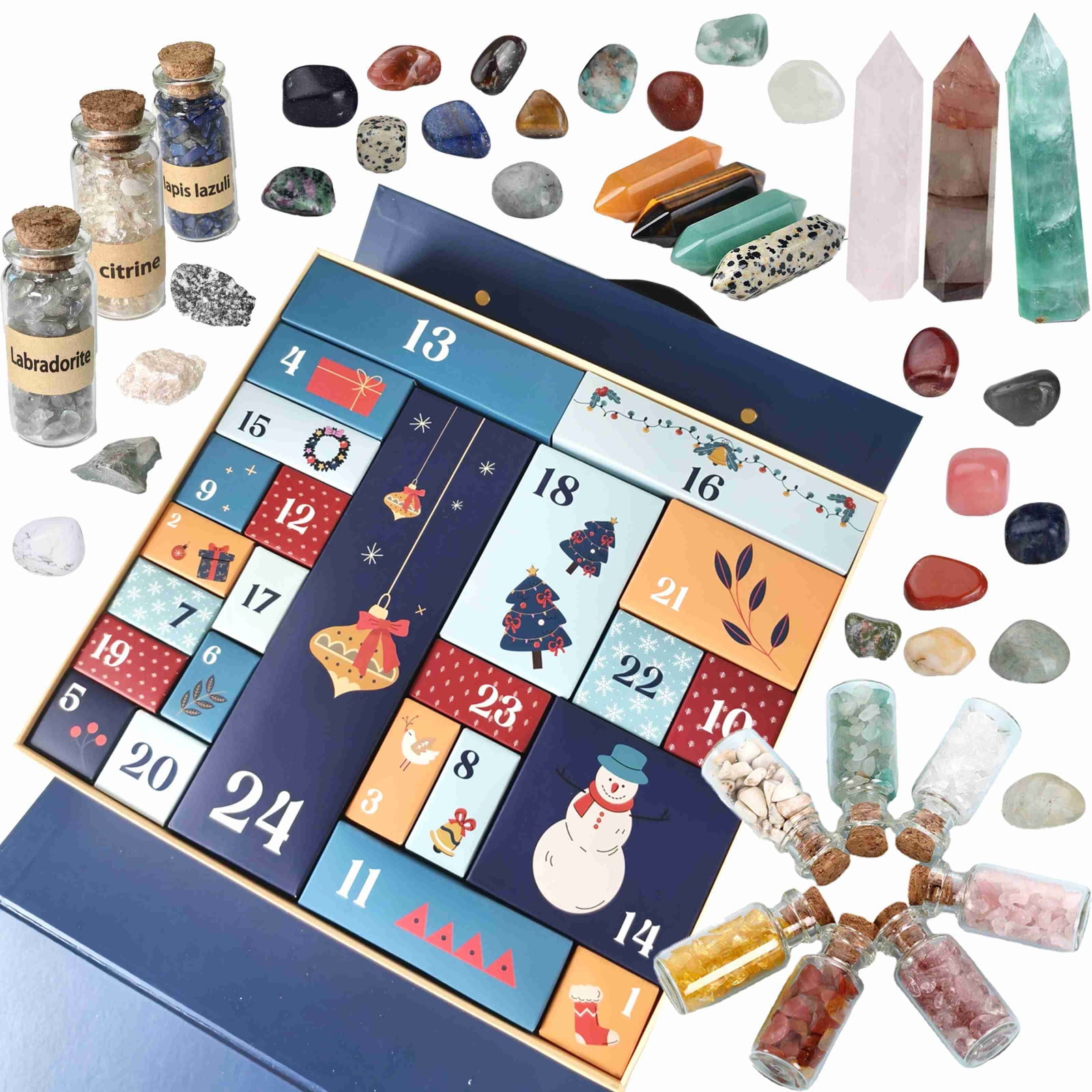 Edgergery Christmas Advent Calendar 2024 24 Kinds Rock Collection Edgergery Christmas Advent Calendar 2024 24 Kinds Rock Collection