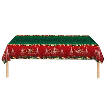 Edgergery Christmas Party Supplies Tableware Set,Xmas Party Decoration Christmas Tree Paper Plates Forks Snowflakes Tablecloths Merry Christmas Cup Holiday Disposable Dinnerware Serves