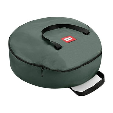 Edgergery Christmas Wreath Storage Bag,30 Inch Handles Made Of Strong 600D Oxford Polyester Material Storage Bag Extra Large Holiday Wreaths Container,Christmas Clearance