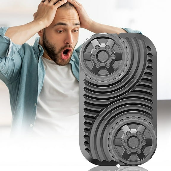 Fidget Slider,Magnetic Slider Fidget,Wheel Rolling Infinite Push Card Palm Stress Is Cool,Fidget Slider for Adults,Metal Fidget Slider Clicker Magnet