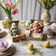 thumbnail image 1 of Mini Cute Easter Gift Easter with Knitted Hat and Velvet Ball Soft Pocket Emotional Support with Gift Box and Card, 1 of 8
