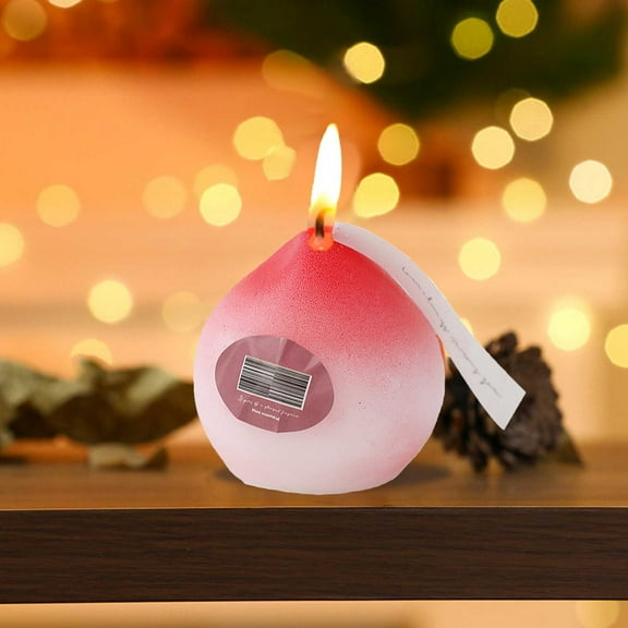 Peach Scented Candles,Fruit Scented Candle,Paraffin Candles, Scented Soy Candles,Peach Shape Candle,Fruit Creative Candle for Living Room,Work Areas,Yoga Room,Bedroom