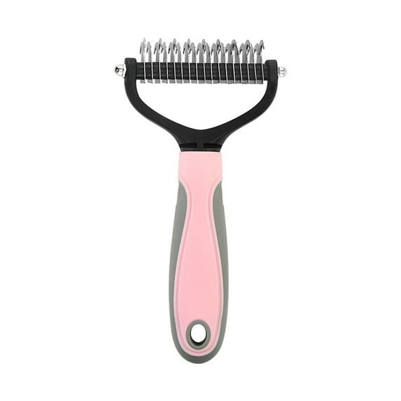 Edgergery Pet Undercoat Rake,Dematting Comb with Extra Wide Double-Sided Stainless Steel Teeth for Detangling,Deshedding, Brushing,Thinning & Removing Shed Fur,Knots, Mats, and Tangles
