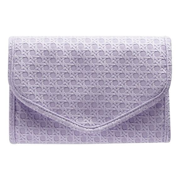 Portable Travel Home Jewelry Storage Bag,Leather Jewelry Travel Organizer for Women Men,Collapsible Jewelry Case for Necklaces, Earrings,Rings,Bracelets,5.7inch