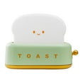 thumbnail image 1 of Edgergery Toaster Reading Light for Desktop,Rechargeable Small Lamp with Smile Face Toast Bread Cute Toaster Shape Room Decor Night Light for Bedroom,Bedside,Living Room,Dining,Desk, 1 of 5