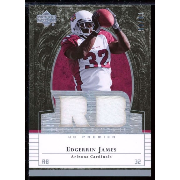 Edgerrin James Card 2007 Upper Deck Premier Patches Dual #PP2EJ