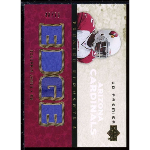 Edgerrin James Card 2007 Upper Deck Premier Remnants Quad Gold #PR4EJ