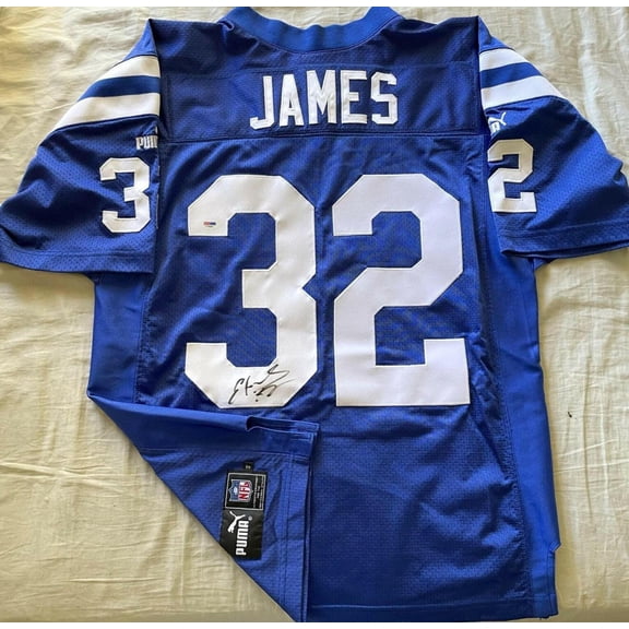 Edgerrin James Autographed Indianapolis Colts Puma Game Model Jersey PSA/DNA