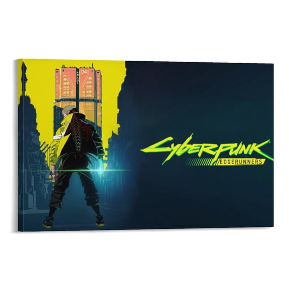 Edgerunners Anime Movie Wall Poster Wall Art Picture Painting Poster Canvas Print Posters Artworks Bedroom Living Room Decor 24x36inch(60x90cm)