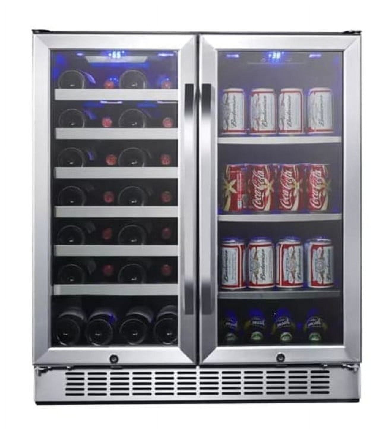 Edgestar Cwb2886fd 30" Wide 28 Bottle BuiltIn Dual Zone Beverage