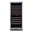 thumbnail image 1 of Edgestar Cwr1102dz 24" Wide 101 Bottle Capacity Built-In Dual Zone Wine Cooler - Stainless, 1 of 7