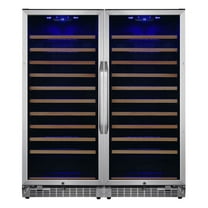 Edgestar Cwr1212szdual 48" Wide 222 Bottle Capacity Built-In Or Free Standing Wine Cooler