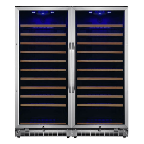 Edgestar Cwr1212szdual 48" Wide 222 Bottle Capacity Built-In Or Free Standing Wine Cooler