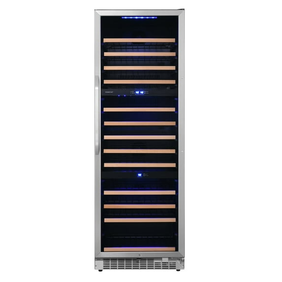 Edgestar Cwr1432tz 24" Wide 131 Bottle Capacity Built-In Triple Zone Wine Cooler -