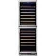 thumbnail image 1 of Edgestar Cwr1553dd 142 Bottle 24" Built-In Or Free Standing Dual Zone Double Door Wine, 1 of 7