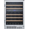 thumbnail image 1 of Edgestar Cwr462dz 24" Wide 46 Bottle Built-In Dual Zone Wine Cooler - Stainless Steel, 1 of 7