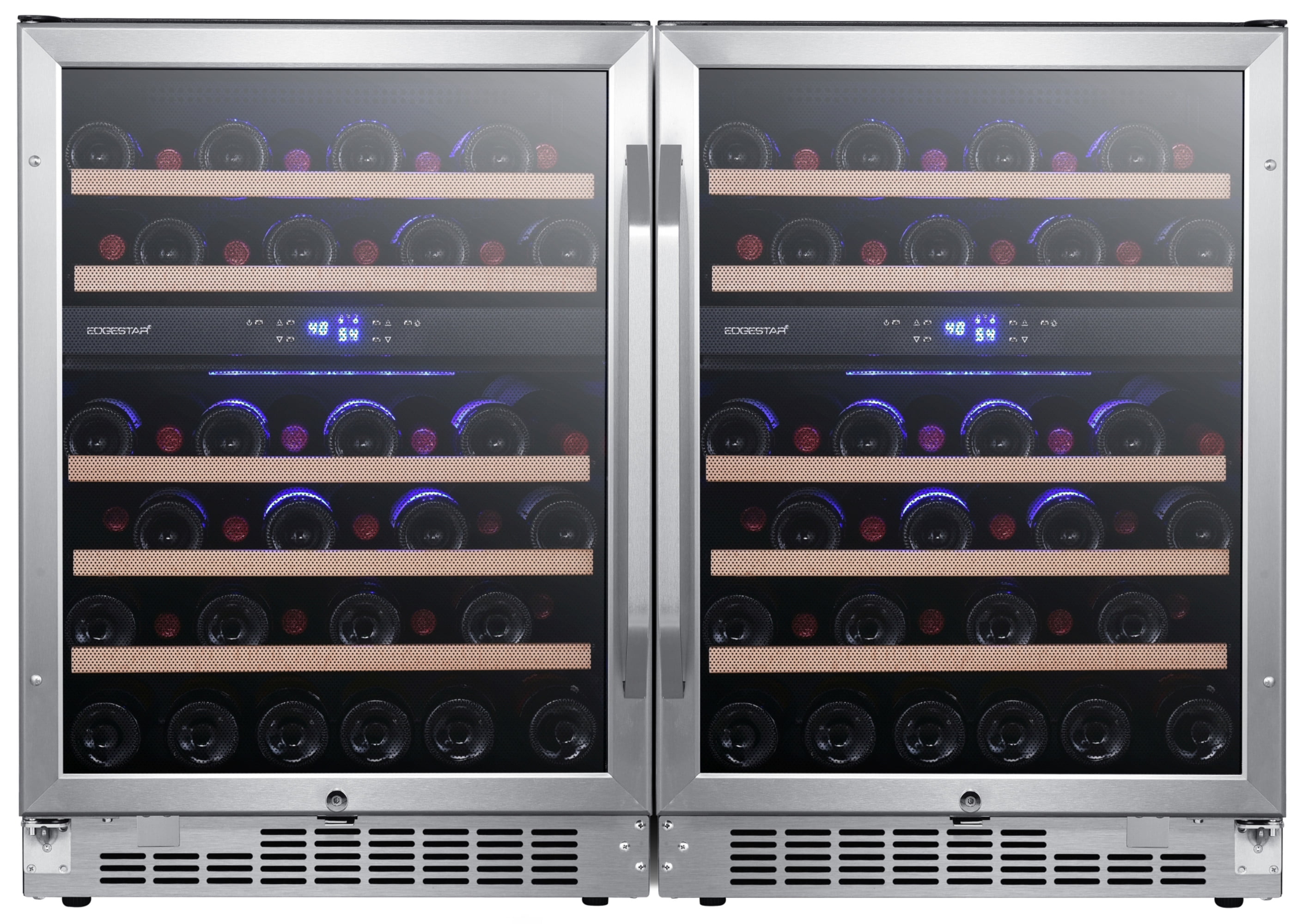 Edgestar Cwr462dz Dual Zone Wine Refrigerator, Stainless Steel