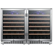 Edgestar Cwr532szdual 48" Wide 106 Bottle Built-In Side-By-Side Wine Cooler - Stainless