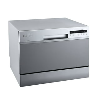 Costway Portable Countertop Dishwasher Compact Dishwashing Machine w/7.5L Openable Water Tank & Inlet Hose