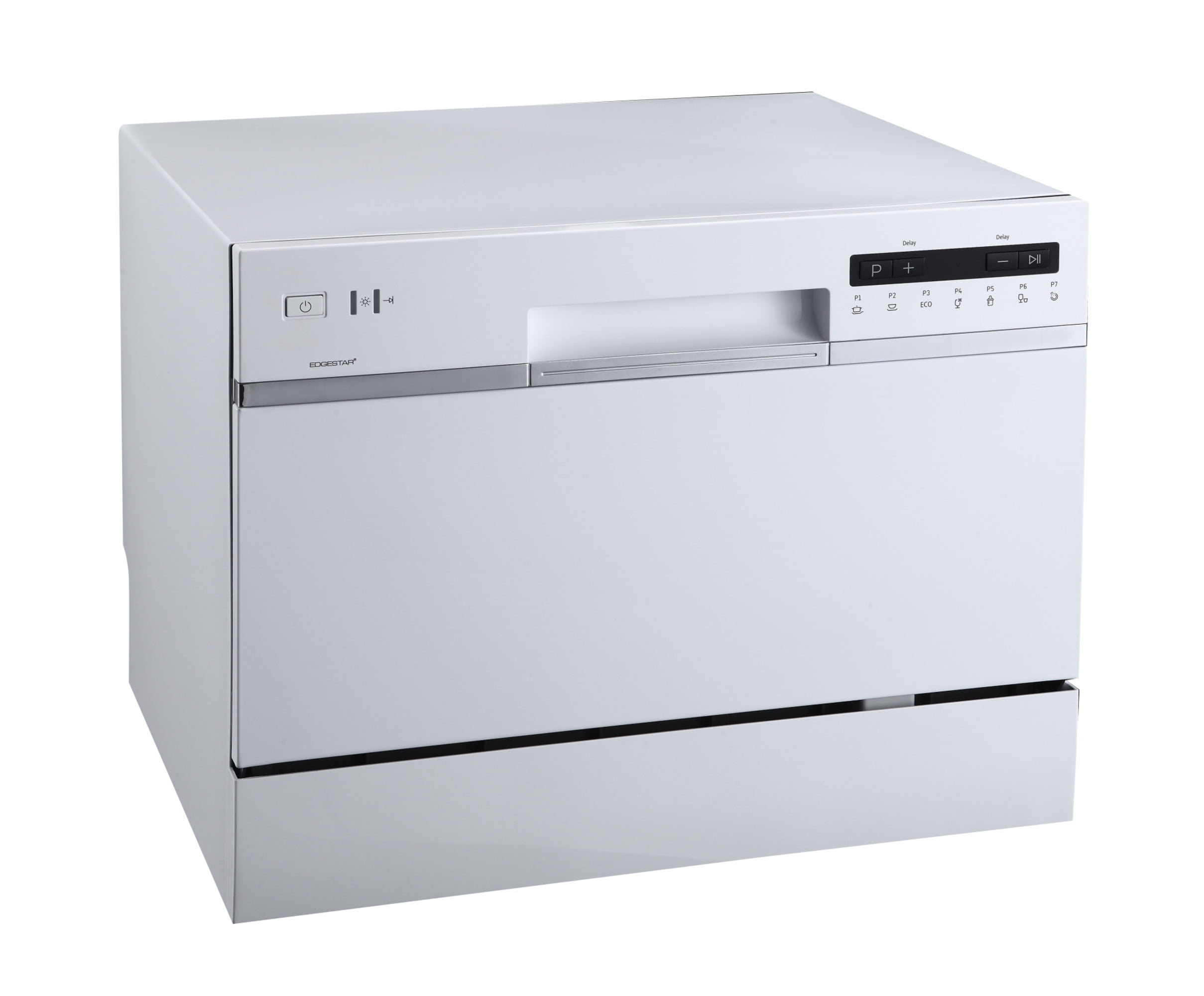 BLACK+DECKER BCD6W Compact Countertop Dishwasher, 6