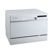 Edgestar DWP62WH 22 Wide 6 Place Setting Countertop Countertop Dishwasher - White