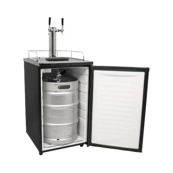 Edgestar KC2000SSTWIN 20" Full Size Stainless Steel Dual Tap Kegerator & Draft Beer Dispenser