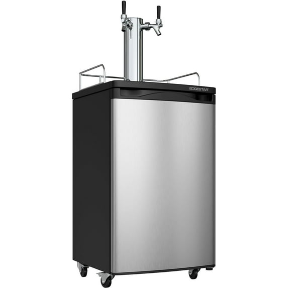 Edgestar Kc2000twin 20" Wide Dual Tap Kegerator For Full Size Kegs - Stainless Steel